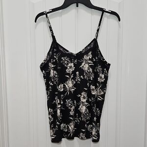 Tahari Lace Cami Tank Pajama Top